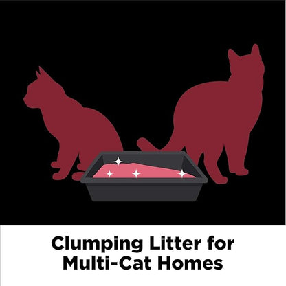 ARM & Hammer Clump & Seal Platinum Cat Litter, Multi-Cat, 14-Day Odor Control, Rock-Hard Clumps, 18 lbs – Powerful Odor Eliminator with Baking Soda