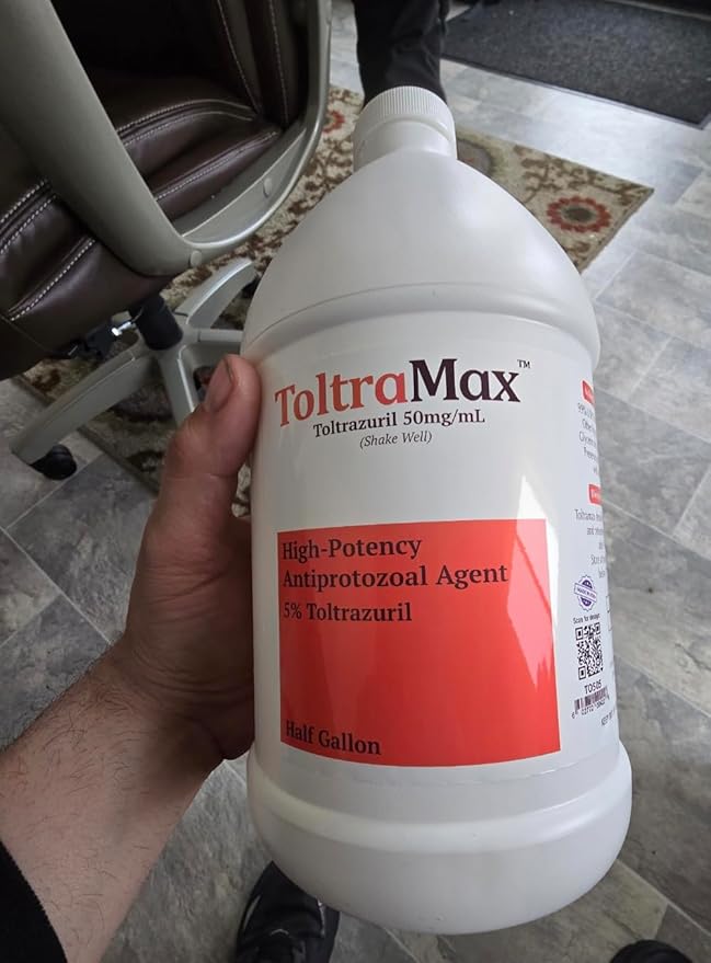 ToltraMax Toltrazuril 5.0% for Horses, Dogs, Cats, 1/2 Gallon, For Non-food chain animals, Chicken
