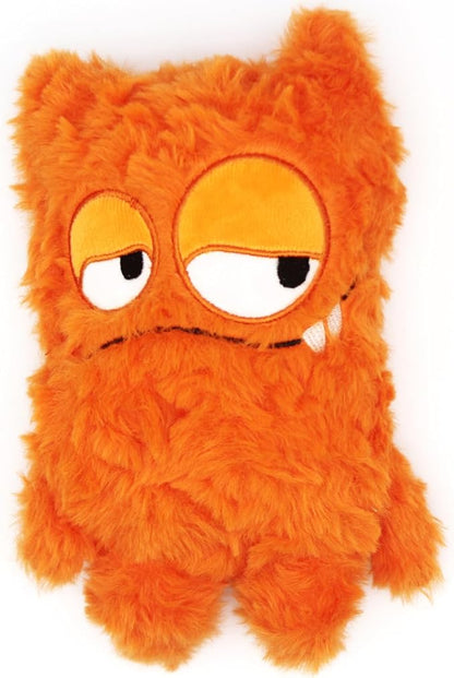 HUGEME Squeaky Dog Toy, Plush Stuffed Dog Toy Keep Them Busy Tug of War Dog Chew Toy for Small Medium Large Dogs (Orange)