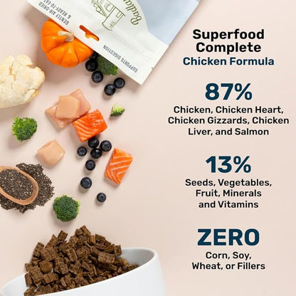 BADLANDS RANCH by Katherine Heigl – Superfood Complete Air-Dried Chicken Dog Food – High Protein with Superfoods for Daily Wellness & Consistent Nutrition – 64 oz (Pack of 2)
