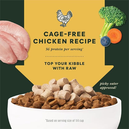 Instinct Raw Boost Mixers, Freeze Dried Dog Food Topper, Grain Free - Cage Free Chicken, 14 oz. Bag