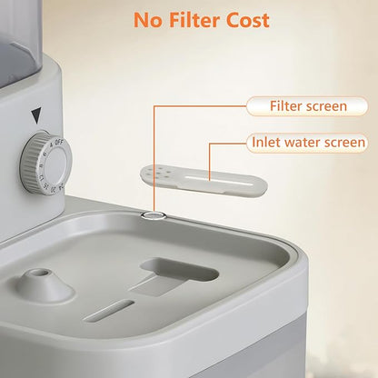 GOYJOY Smart Pet Water Fountain,Filterless Cat Water Fountain No Filter,3L/102oz Ultra Silent Cat Fountain, Separation Design