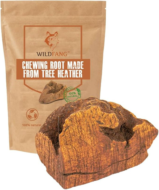Wildfang® Briar Wood Chewing Root, Large - Splinter Free Wood Dog Chew Toys for Aggressive Chewer, Odorless Natural Teething Toys Dogs Dental Health, Healthy Gums (for Dogs 55-99 lbs), Pack of 1