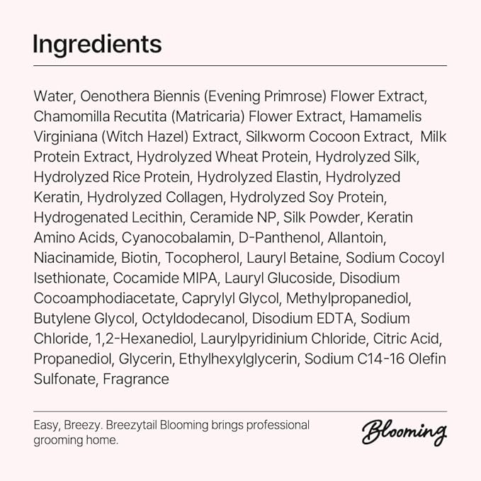Breezytail Blooming Volumizing Dog Shampoo, Loved by Top Korean Groomers, Volumizing Formula for a Shiny & Fluffy Coat – Easy Breezy, Professional Care at Home (16.9 fl oz/500ml) (16.9 fl oz)