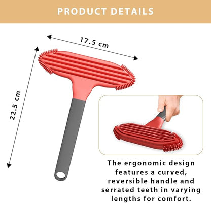 Pet Hair Removal Tool for Dog and Cat,Pet Hair Remover Removes Fur and Lint from Couch,Carpet,Cat Tree Tower Bed,Car Interiors,Rug,Mat,Coat,and Various Furniture,Silicone Material,Reusable,2 Pack