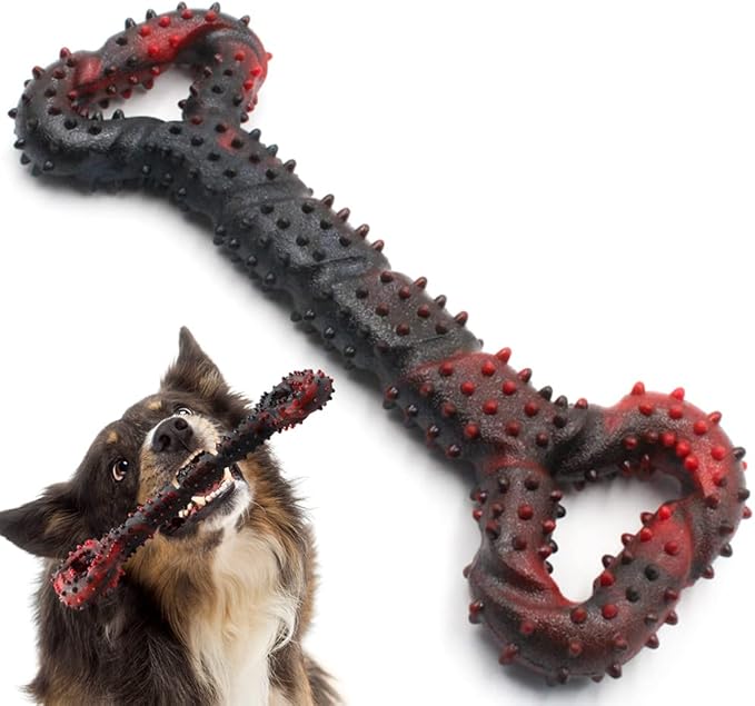 Dog Toys for Aggressive Chewers Large Dog Toys with Convex Design Natural Rubber Tug-of-war Toy for Energetic Dogs Medium Large Dogs Tooth Clean