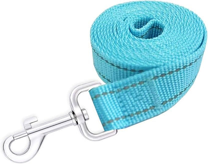 Reflective Dog Leash 7Ft /8 Feet Long, 1 Inch Wide, for Small and Medium Dogs