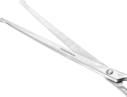 Tweezerman 9" Pet Grooming Scissors with Safety Round Tips, Professional Curved Grooming Shears for Medium to Large Dogs