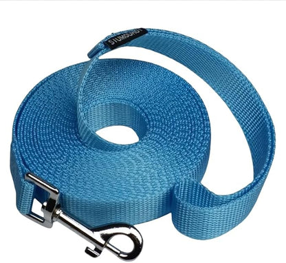 Dog/Puppy Obedience Recall Training Agility Lead - 15ft 20ft 30ft 40ft 50ft Training Leash - Great for Play, Camping, or Backyard (Mint Blue, 20 Feet)