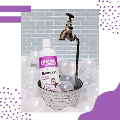 Speak Pet Products Natural Dog Shampoo, Calming Lavender, 1 Gallon