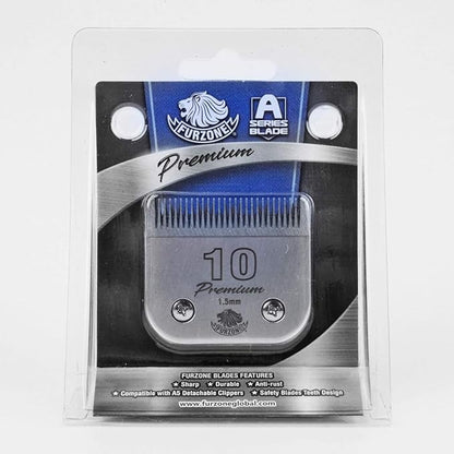 FURZONE Detachable Blade - Size 10 Blade 1/16", Made of Extra Durable Japanese Steel, Compatible with Most Andis, Oster, Wahl A5 Clippers