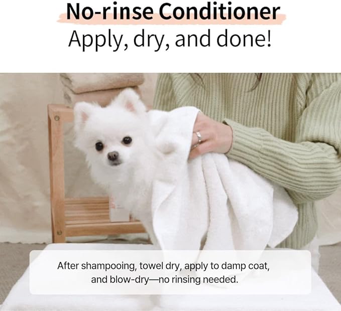 Breezytail Blooming Dog Leave-in Conditioner, Loved by Top Korean Groomers, Adds Volume and Shine – Easy Breezy, Signature Blooming Powdery Scent, Professional Care at Home (6.76 fl oz/200 ml)
