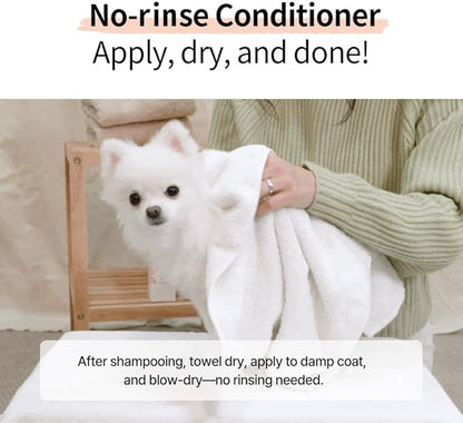Breezytail Blooming Dog Leave-in Conditioner, Loved by Top Korean Groomers, Adds Volume and Shine – Easy Breezy, Signature Blooming Powdery Scent, Professional Care at Home (6.76 fl oz/200 ml)