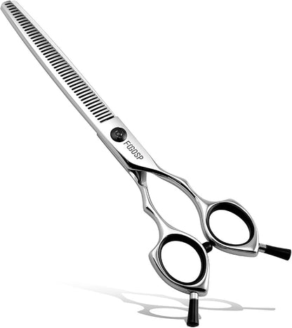 Thinning Shears for Dogs Professional Dog Grooming Scissors Pet Thinners Shear Japan 440C 30% Thinning Rate 46 Teeth Light Weight Designed for Pet Groomers or Family DIY Use