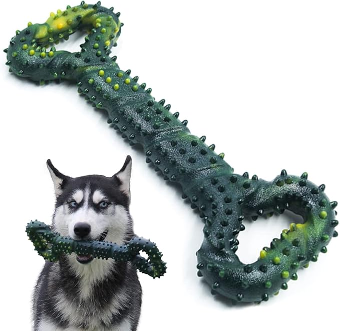 Dog Toys for Aggressive Chewers Large Dog Toys with Convex Design Natural Rubber Tug-of-war Toy for Energetic Dogs Medium Large Dogs Tooth Clean