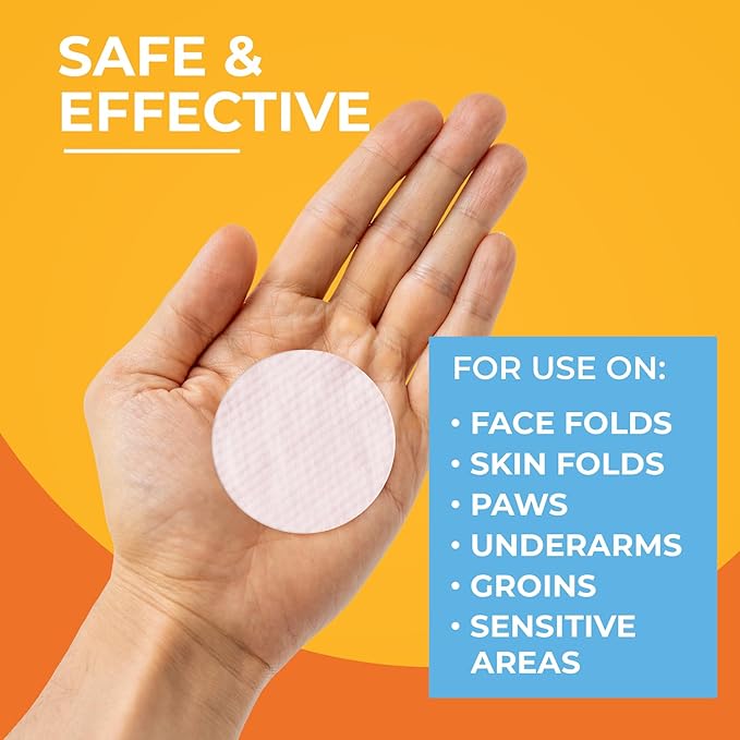 Paw Science Antibacterial & Antifungal Medicated Wipes for Dogs and Cats – 100 Count - Chlorhexidine Wipes with Ketoconazole for The Treatment of Rashes, Skin Infections, Itchy Paws, and Pet Acne