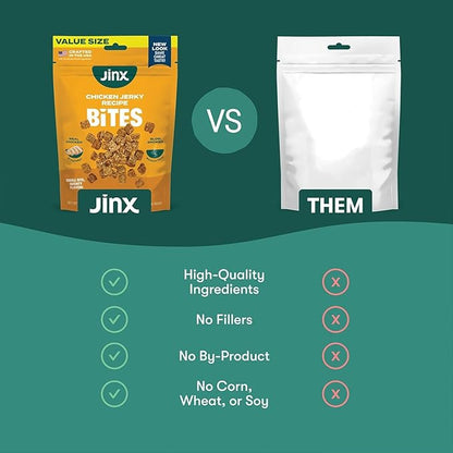 Jinx Chicken Bites Bundle, Soft Jerky Dog Treats - 5oz (Pack of 2)