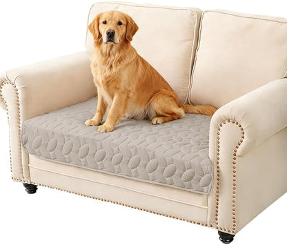 Ameritex Waterproof Pet Bed Cover Anti-Slip Dog Bed Blanket for Sofa and Furniture Waterproof New Pattern Design (Khaki, 30x53 Inch (Pack of 1))