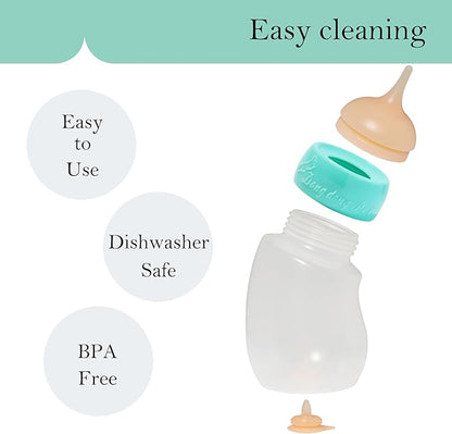 Doggiema Puppy Bottles,Silicone Feeding Nipple and Syringes for All Breed of Puppies and Other Animals Dongdong pet