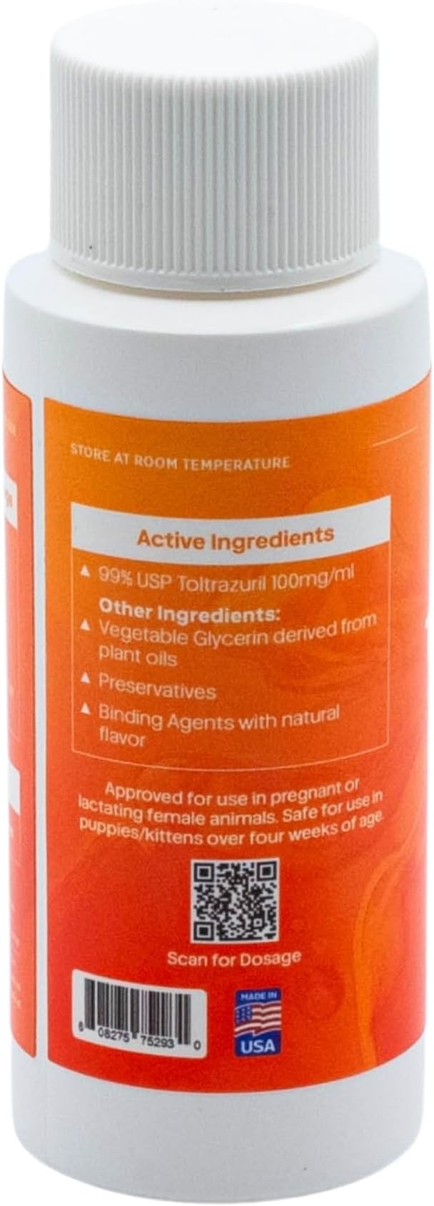 ToltraMax Toltrazuril 10.0% for Horses, Dogs, Cats, 60mL/2 Ounce, for Non-Food Chain Animals, Chicken