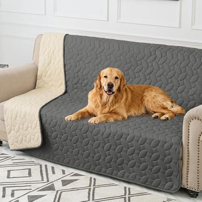 Ameritex Pet Bed Cover Dog Bed Blanket for Sofa and Furniture Waterproof New Pattern Design (68x82 Inch, Dark Grey)