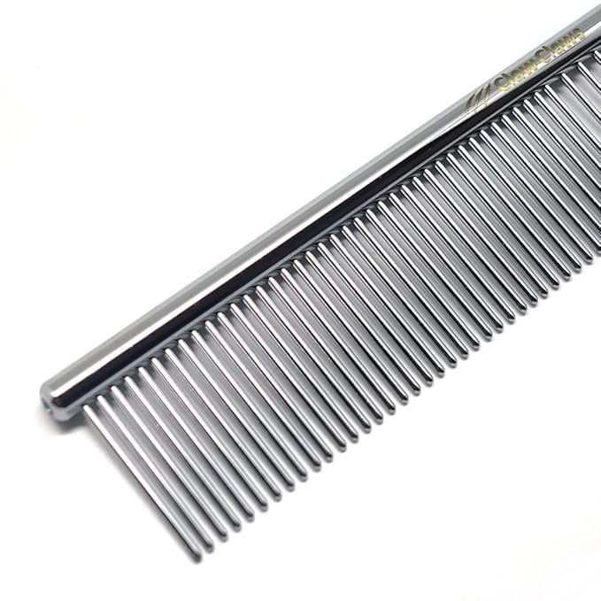Claw Claws 6.1" Comb with Rounded Ends Spine, Pet Comb for Professional Groomer Tool, for Short to Medium Haired Dog, Cat and other pets.