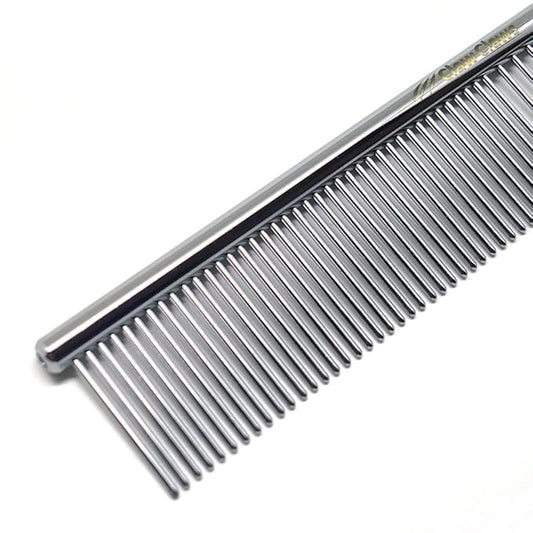 Claw Claws 6.1" Comb with Rounded Ends Spine, Pet Comb for Professional Groomer Tool, for Short to Medium Haired Dog, Cat and other pets.