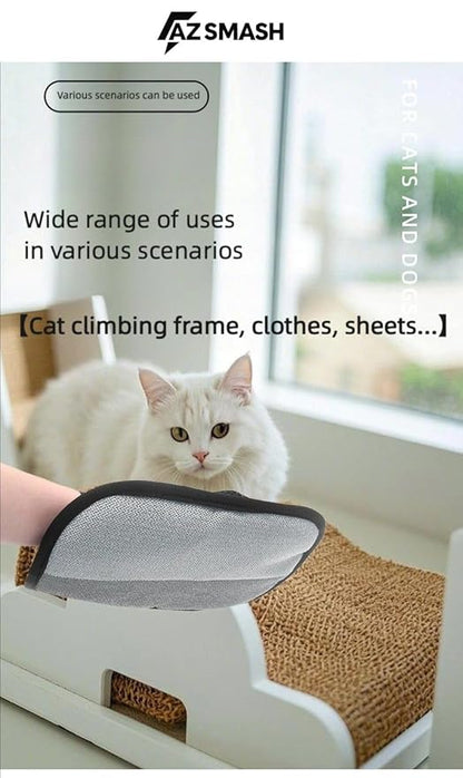 Pet Hair Removal Glove For Cats & Dogs, Upgraded Five Finger Design For Pet Hair Remover, Reusable Tool For Carpet, Sofa, Car Seat & Cloths by AZ SMASH