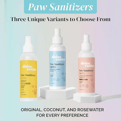 Dog Paw Cleaner - 5.1 Fl Oz of Alcohol Free Paw Cleansing Spray - Made with Coconut, Aloe, Copaiba Oil, and Lemongrass Oil to Nourish and Clean Paws - Made in The USA