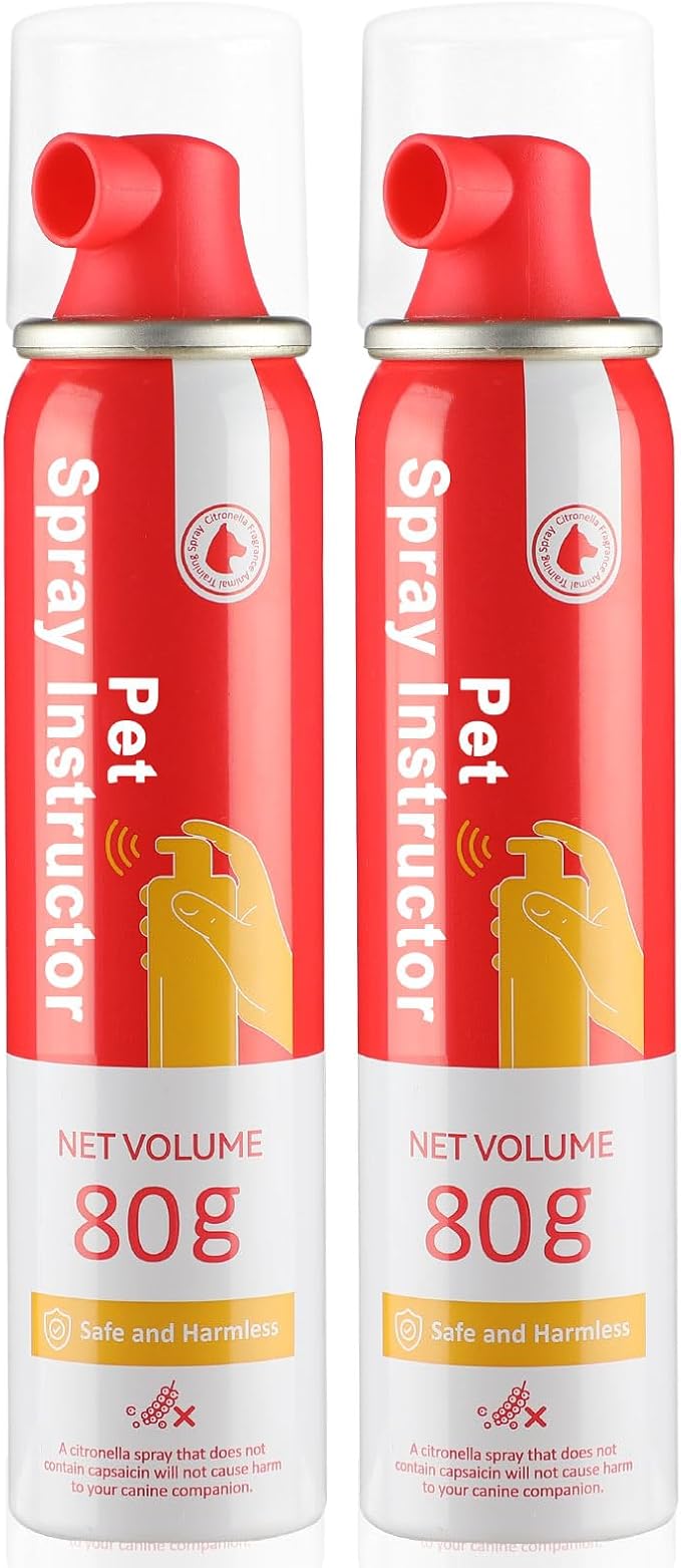 KDSZJDV Corrector Spray Dog Trainer, 80ml 2 Pack Corrector Spray for Dogs to Stops Barking, Jumping Up Attacks & Unwanted Dog Behaviour Humane Effective