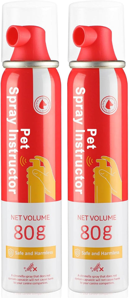 KDSZJDV Corrector Spray Dog Trainer, 80ml 2 Pack Corrector Spray for Dogs to Stops Barking, Jumping Up Attacks & Unwanted Dog Behaviour Humane Effective