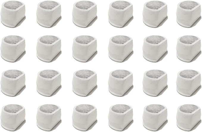 Nispira Water Filter Replacement for Drinkwell Pet Dog Cat Water fountain Avalon, Pagoda, Seascape, Sedona. 24 Packs