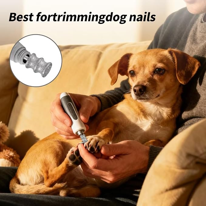 ZQZQMG Dog Nail polishing Machine Drill bit, Automatic Nail Grinder, Dog Nail Grinding Tool Accessories, pet Nail polishing Machine Accessories, 1/10 inch Small and Medium-Sized Dog Nail Clippers