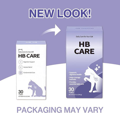 Doctor By HB Care Cat Hairball Supplement-Hairball Treatment for Cats Furball Control Relief Remedy & Digestive Support with Omega-3, Chitosan lickable Formula Individuallly Packaged (1Pack, 30 Count)