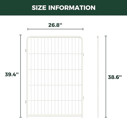 FXW Homeplus Unleashed Indoor Dog Playpen - Stress-Free and Safe Play, Heavy Duty 40 Inch 2 Panels Dog Pen for Medium and Large Dogs, White│Patented