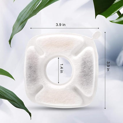 Pet Fountain Filters Replacement Compatible with 95Oz/2.8L Dog Water Fountain, Cat Water (12 Carbon filters+12 Sponge filters)