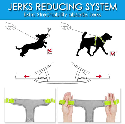ThinkPet No Pull Harness Breathable Sport Vest with Handle-Dog Harnesses Reflective Adjustable for Medium Large Dogs
