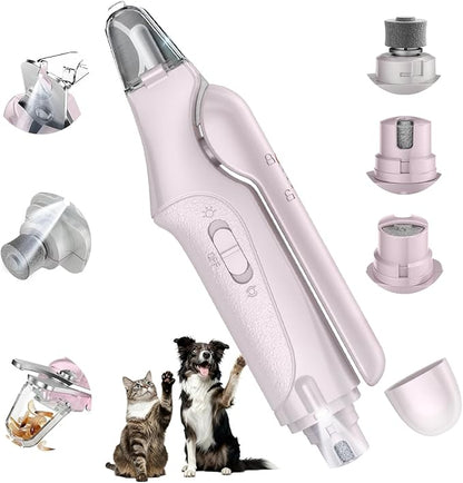 CATPICK 2-in-1 Cat Nail Clippers & Dog Nail Clippers Trimmers for Large Medium Small Dogs Cats Claw Trimmer Quick Sensor and Safety Guard USB Rechargeable with 2 LED Lights Dogs Nail Trimmer