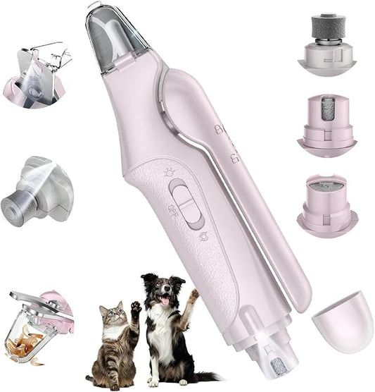CATPICK 2-in-1 Cat Nail Clippers & Dog Nail Clippers Trimmers for Large Medium Small Dogs Cats Claw Trimmer Quick Sensor and Safety Guard USB Rechargeable with 2 LED Lights Dogs Nail Trimmer
