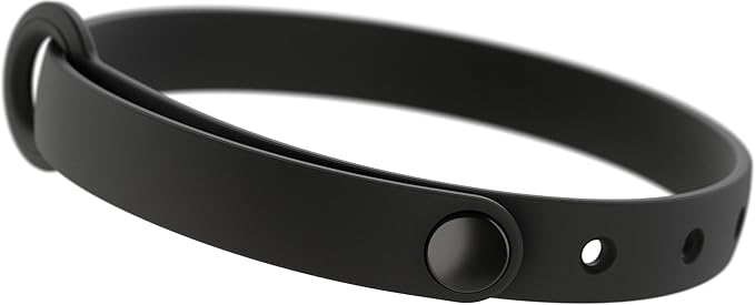 Silicone Cat Collar - Soft, Comfortable, and Lightweight Breakaway Collar with Name Tag Ring for Outdoor Cats and Sensitive Skin Pets by Nuvuq (6 ⅞" to 10 ¼", Black)