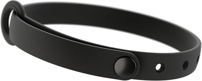 Silicone Cat Collar - Soft, Comfortable, and Lightweight Breakaway Collar with Name Tag Ring for Outdoor Cats and Sensitive Skin Pets by Nuvuq (6 ⅞" to 10 ¼", Black)
