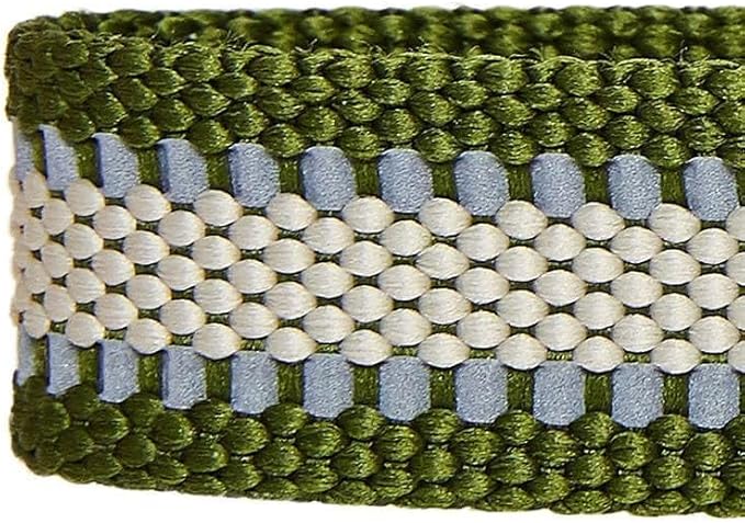 Blueberry Pet Essentials Matching Large Dog Collar | Adjustable Classic Solid Color Nylon Dog Collars for Large Dogs | Reflective Dark Olive Dog Collar for Large Dogs