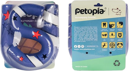 American Playtime Dog Chew Toy, Blue 6" in 2 Pack Interactive Outdoors Toys for Aggressive Chewers for Treat-Filling Capabilities and Tug of War Dog Toy, Tough Toys for Medium,Large Dogs