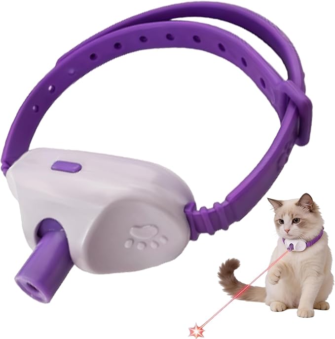 Walfront Automatic Cat Toy - Interactive Red Dot Chaser for Indoor Cats, USB Rechargeable, Adjustable 9.1–13.4in, 2 Modes, 41° Angle, Fun for Energetic Cats
