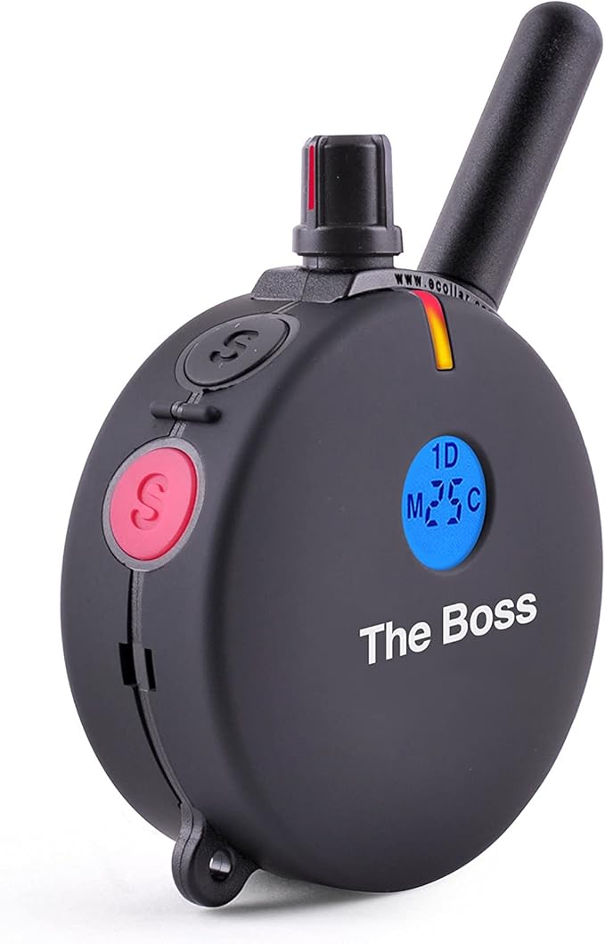 Educator ET-800 The Boss E Collar for Dog Training with Remote - 1 Mile Range, Waterproof, 100 Blunt Stimulation Levels, Tone or Vibration Mode, Night Light Tracking for Small, Medium & Large Dogs