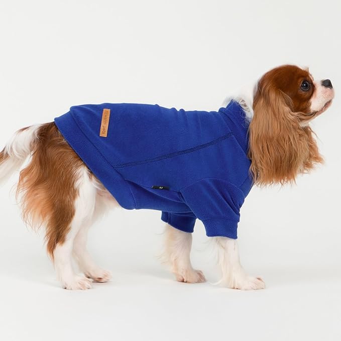 Fitwarm 3 Pack Classic Fleece Dog Sweater, Winter Clothes for Small Dogs Boy Girl, Turtleneck Dog Sweatshirt, Pet Apparel, Orange Red, Royal Blue, Neon Yellow, Medium
