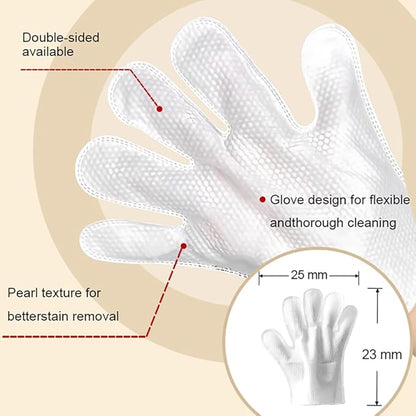 WBLITUF Pet CleaningGlove Wipes for Dogs & Cats, No-Rinse Grooming Wipes, Hypoallergenic Deodorizing Disposable Bathing Wipes,Extra Thick,Perfect for Pet Dry Cleaning,Daily Care and Travel,20 pcs