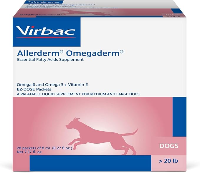 Virbac Allerderm Omegaderm EZ-Dose Packets for Medium & Large Dogs 28 Count