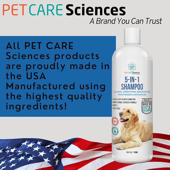 Gallon Bottle - 5 in 1 Dog Shampoo - Groomers Choice - Made in The USA