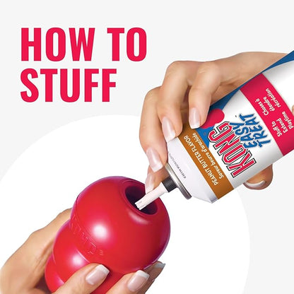 KONG Classic Stuffable Dog Toy - Fetch & Chew Toy for Dogs - Treat-Filling Capabilities & Erratic Bounce for Extended Play Time - Durable Natural Rubber Material - for Medium Dogs